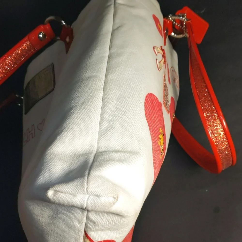 RARE Coach Poppy Cherry Chan Tote Bag - Picture 14 of 15